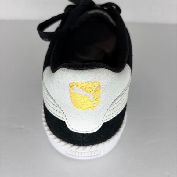 Puma Astro Cup Suede Sneakers Black White Gold Men\'s Size 11 main image 6